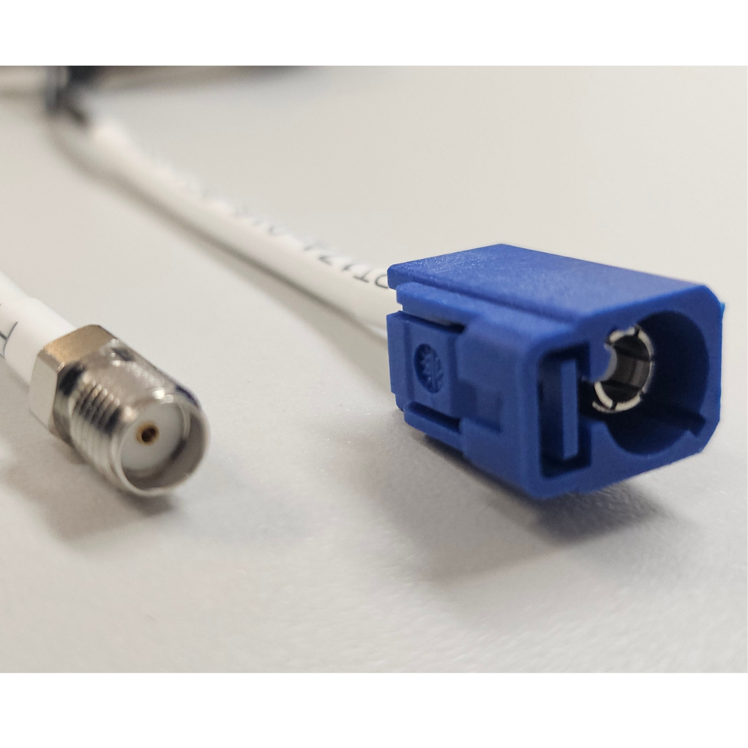 16 Feet RG-174 Type Low loss Cable Assembly with Blue Fakra Jack