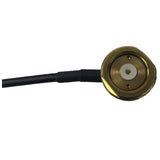Brass 3/4 Inch Thru-Hole NMO Mount with 17 Ft. RG-58/U Cable and No Connectors