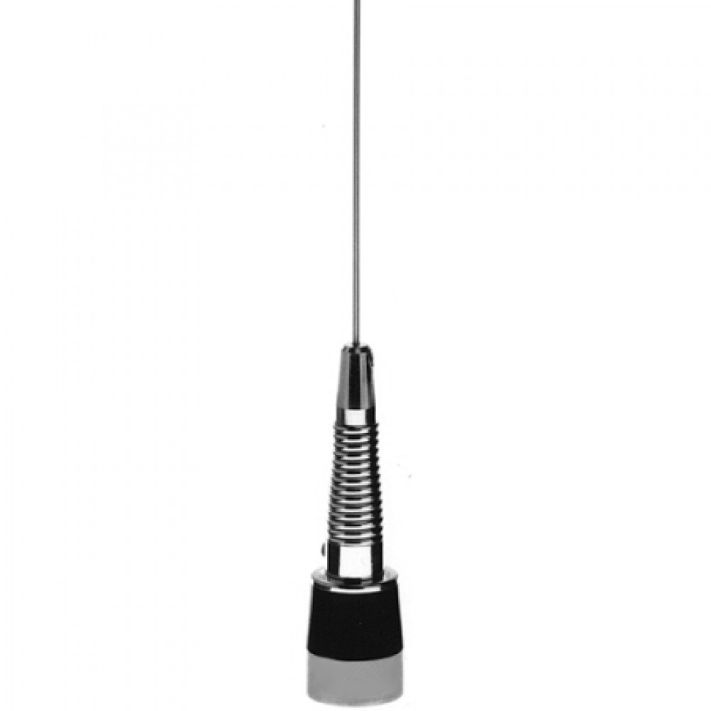 GMRS Mobile / Vehicular Antenna. Base Loaded Chrome Coil Rugged- No Ground Plane Required With Spring. RBC-450-5-NS.
