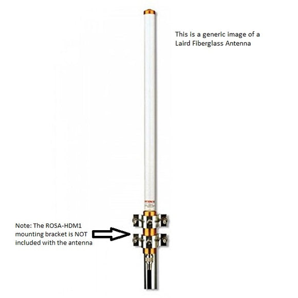 FG1620 : 162-168 MHz, Unity/ 2.15 dBi Outdoor Fiberglass Omni base Station Antenna with N-Female Connector