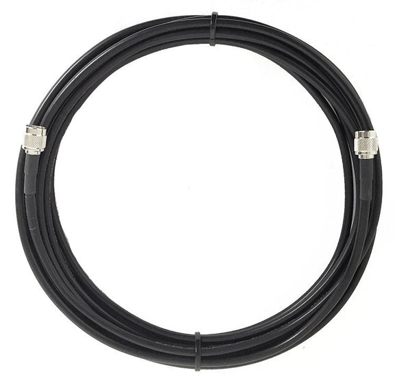 PT195-001-SNFBH-SSM:1 Foot LMR195 Type equivalent Low Loss Cable with Bulkhead N Female and Standard SMA Male