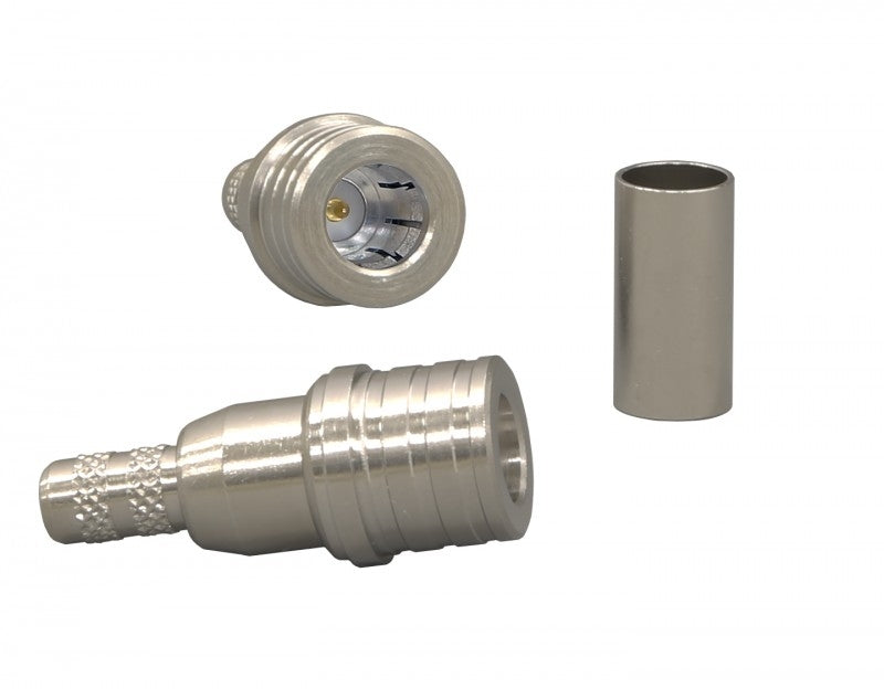QMACRIMP2: Connector, QMA male, Crimp, fit cable group 58 and 195