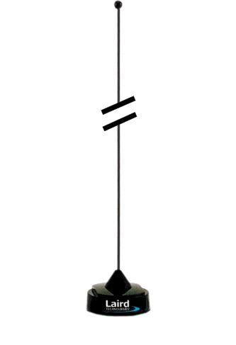 QWB760: 760-870 MHz Black Quarter Wave Whip Antenna with NMO Base