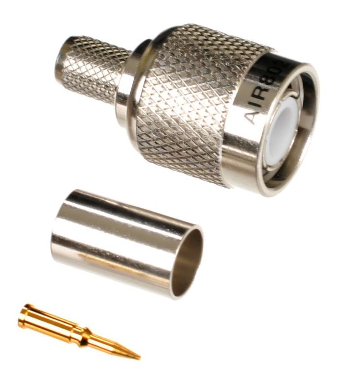 Standard TNC Male connector for LMR195 type, RG-58/U, RG-58A/U and
