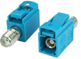 Water Blue Fakra Jack, Code Z to SMA Female Adapter | BZJ-SSF