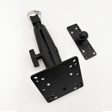 ***Demo Stock***EZM9-COMBO 9 Inch Antenna Bracket - Fully Articulating Die Cast Wall or Mast Mount for 100MM VESA or 2.5 inch Stud RFID Antennas.
