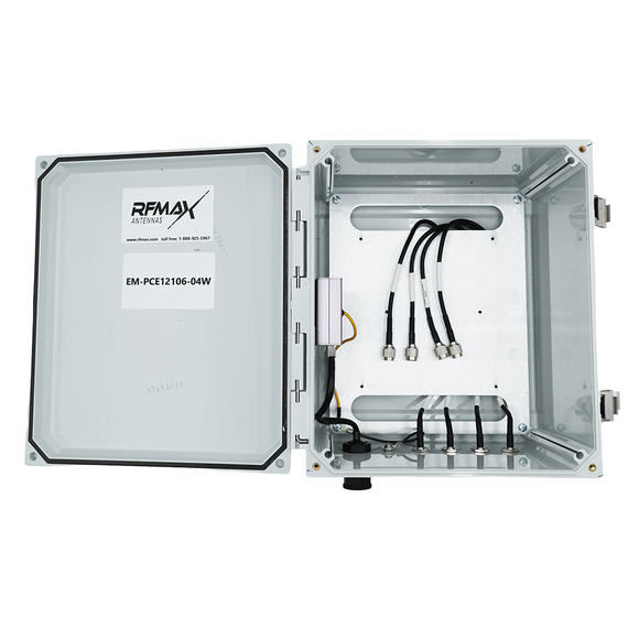 PCE12106-04W: RFID Reader Enclosure. 12x10x6 inch for Impinj R700