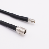 PT195-015-SQM-SSF: 15 Feet  195 Cable Assembly with SMA-Female and QMA-Male Connectors