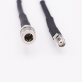 PT195-015-SQM-SSF: 15 Feet  195 Cable Assembly with SMA-Female and QMA-Male Connectors