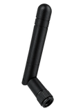 Device antenna for WiFi. 2.4-2.5 & 4.9-6 GHz 90 degree knuckle & RP SMA  Male | R2DAN-24/55-RSM