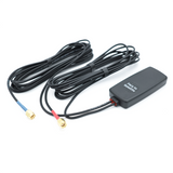 Antena GPS y 5G/4G 2 en 1 para tablero/parabrisas Cables de 10 pies y SMA. RF de doble paso. Montaje adhesivo. R2G5A-10SSM