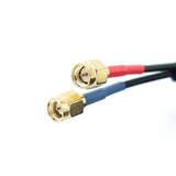 Antena GPS y 5G/4G 2 en 1 para tablero/parabrisas Cables de 10 pies y SMA. RF de doble paso. Montaje adhesivo. R2G5A-10SSM