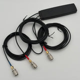 Antena para tablero/parabrisas para estación de acoplamiento Havis and Gamber Johnson, paso triple, no requiere taladro | R2WA-G5W-10-TTT