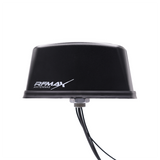 Low profile all-in-1 (VHF/UHF/P25 + WiFi + GPS) Antenna for Motorola APX8500, 17 ft QMA Male, Black | RBDM-155/490/758-GW-17K-Q-B