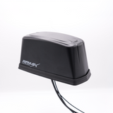 Low profile all-in-1 (VHF/UHF/P25 + WiFi + GPS) Antenna for Motorola APX8500, 17 ft QMA Male, Black | RBDM-155/490/758-GW-17K-Q-B