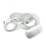 5-in-1 Antenna for Mobile Cellular Routers, SMA Male on all lines, White RBDM-G55WW-17-SSSSS-W