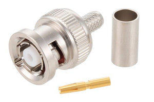 Reverse Polarity RP-BNC Male connector for LMR195 type, RG-58/U, RG-58A/U and any equivalent cable