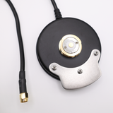 Heavy Duty Magnetic NMO Mount for high vibration conditions, 12 Ft of 195 Cable with SMA Male Connector Installed, with PULL TAB and Strain Relief | RNMOM-195-SSM-B-12I-ST