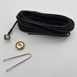 3/4" Hole NMO Style for Very Thick Plate (1/4" to1/2") Mount w/ 30 ft RG58/U | RNMOVT-58U-NOC-B-30