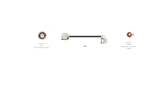 PT240-002-RTM-SNMRA: 2 Feet 240 Type Low loss Cable Assembly with Reverse Polarity TNC-Male and N-Male Right Angle Connectors