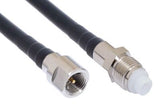 PT195-010-SFF-SFM: 10 Feet 195 Type Low loss Cable Assembly with FME-Female and FME-Male Connectors