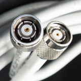 PTW240-005-RTM-RTM: 5 Feet 240 White Type Low loss Cable Assembly with Reverse Polarity TNC-Male and Reverse Polarity TNC-Male Connectors