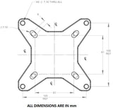 ***Demo Stock***Heavy Duty 100MM VESA Bracket for Antennas, RFID Reader, WiFi Access Point. | HDMNT-100MM