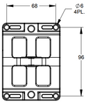 ***Demo Stock***Heavy Duty 100MM VESA Bracket for Antennas, RFID Reader, WiFi Access Point. | HDMNT-100MM