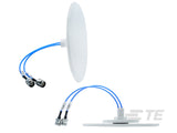 CFD69716P-30NF: Antenas omnidireccionales de montaje en techo de banda ancha para interiores, MIMO de 2 puertos y bajo PIM de 698-4200 y 5150-7125 MHz