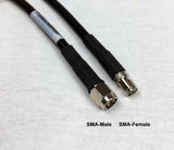 PT195-015-SSF-SSM-GPS: 15 Feet LMR 195 Cable Assembly with SMA-Female and SMA-Male Connectors for GPS line