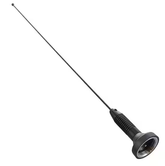 AB150S: 150-174 MHz 0 dB Rugged Black 1/4 Wave Mobile Antenna w/Spring