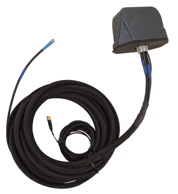 MIMO LTE, and GNSS Vehicular Antenna Direct Mount with 2x SMA-Male Connectors | RM2D-G4-15-SS-B