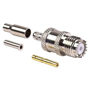 Standard Mini UHF Female connector For LMR100, RG-174 and any equivalent cable