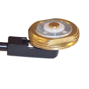 NMO58UCP: PCTEL / Maxrad BRASS NMO PERMANENT MOUNT, 17 FT RG-58/U, CR PL259. The connector is loose not crimped or soldered