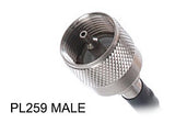 PT58U-060-SUM-SUM: RG58C/U Type Equivalent Cable - 60 Foot - PL-259 Male to PL-259 Male Connectors