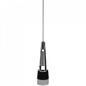 GMRS Mobile / Vehicular Antenna. Base Loaded Chrome Coil Rugged- No Ground Plane Required With Spring. RBC-450-5-NS.