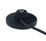 Black Magnetic NMO Mount with a 12 Ft. RG-58A/U Cable and UHF Male (PL 259 Installed Connector