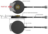 Soporte magnético NMO para GMRS con cable extra largo de 25 pies y PL-259. Resistente para 2M/70cm, CB, VHF y UHF. RNMOM-195-SUM-B-25i-ST
