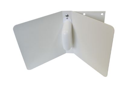 SCR12-2400-WHT: Corner Reflector, 2.3-2.6 GHz, 12 dBi with N-female connector/mounting hardware
