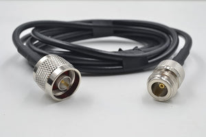 Cable coaxial de baja pérdida equivalente al tipo LMR240 - 40 pies - N hembra - N macho