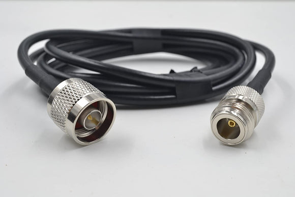 Cable coaxial de baja pérdida equivalente al tipo LMR240 - 15 pies - N macho - N hembra