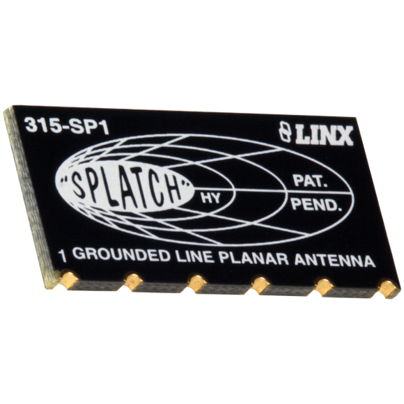 ANT-315-SP: 315MHz SP Series Embedded Planar 1/4 Wave Monopole Antenna