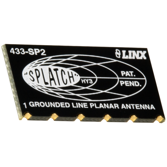 ANT-433-SP: 433MHz SP Series Embedded Planar 1/4 Wave Monopole Antenna