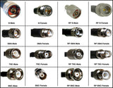 Cable coaxial de baja pérdida equivalente al tipo LMR240 - 50 pies - RP TNC macho - N hembra