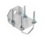 BAM1009: PCTel Mount, L Bracket, V-Bolt, Electrogalvanized