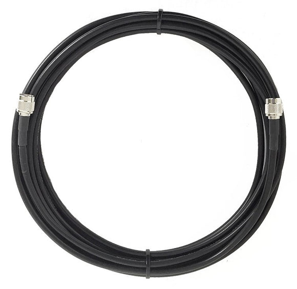 PTR8X-010-SNM-SNM: 10 Foot RG-8X Coax Cable with Standard N Male Connectors
