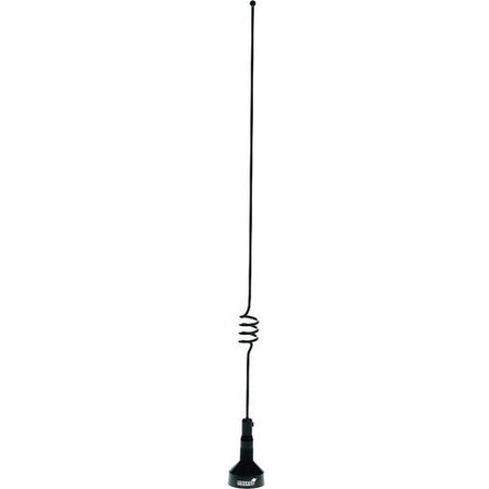 BMAXMFTS: 118-940 MHz, unity gain, Black field tune-able, 1/4 wave antenna with Spring