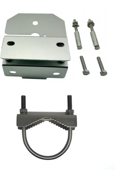 BRK0003: Pulse Larsen Do Everything Antenna Bracket. Kit includes: Bracket + 2 pcs of Plug Bolt + 2 pcs of M8 Bolt + U-Bolt