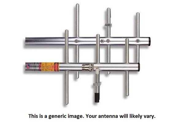 YS4705: 470-490 MHz, 5 element, 11 dBi, Aluminum Yagi with Fixed N-Female Connector
