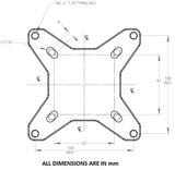 HDMNT-100MM Mechanical Drawing for the plate on Antenna